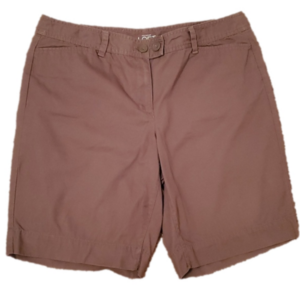 Loft Women's Brown Bermuda Shorts Size 12 Curvy